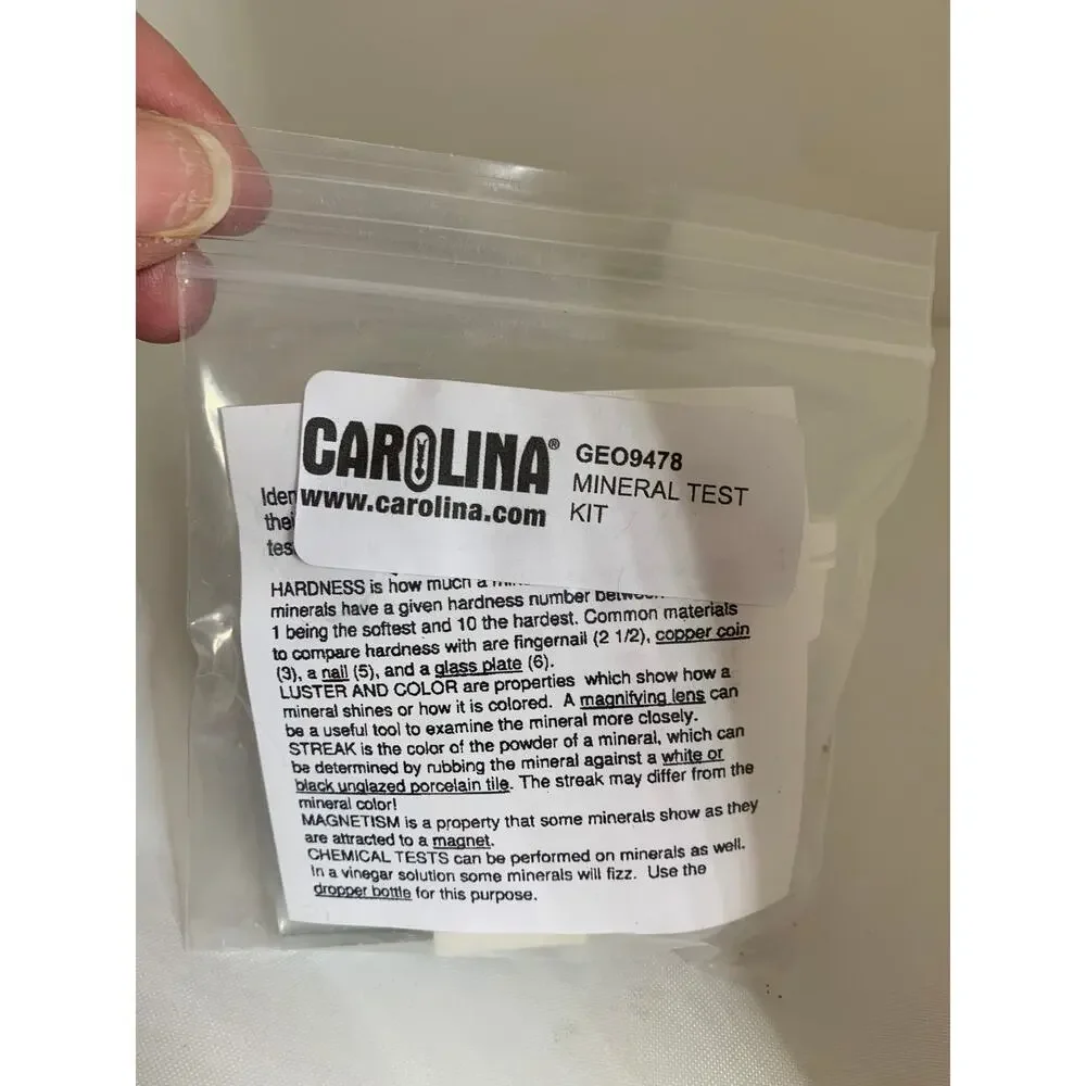 Carolina Kit Mineral Test Kit 3.0oz GEO9478 Science